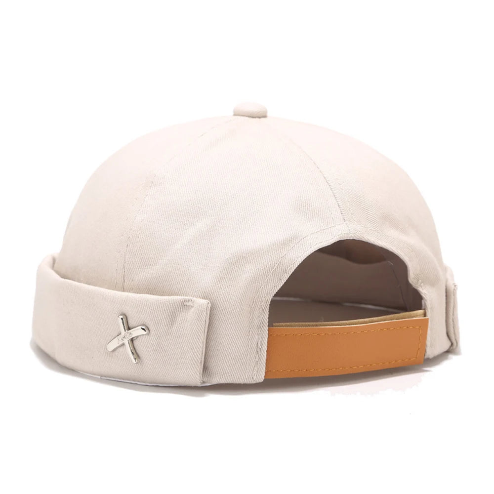 Unisex Cotton Brimless Docker Cap – Retro Skullcap Street Hip Hop Summer Hat