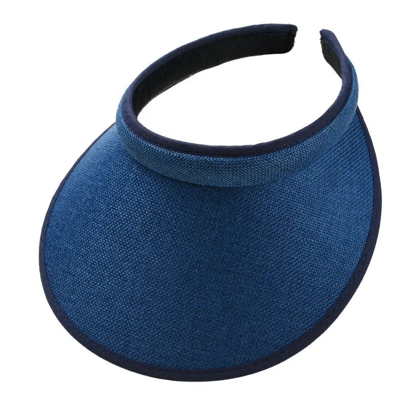 Fashion Summer Empty Top Sun Hat Women's Casual Adjustable Sun Visor Caps Girls Boy Outdoor Sea Beach Trip Cap Casquette