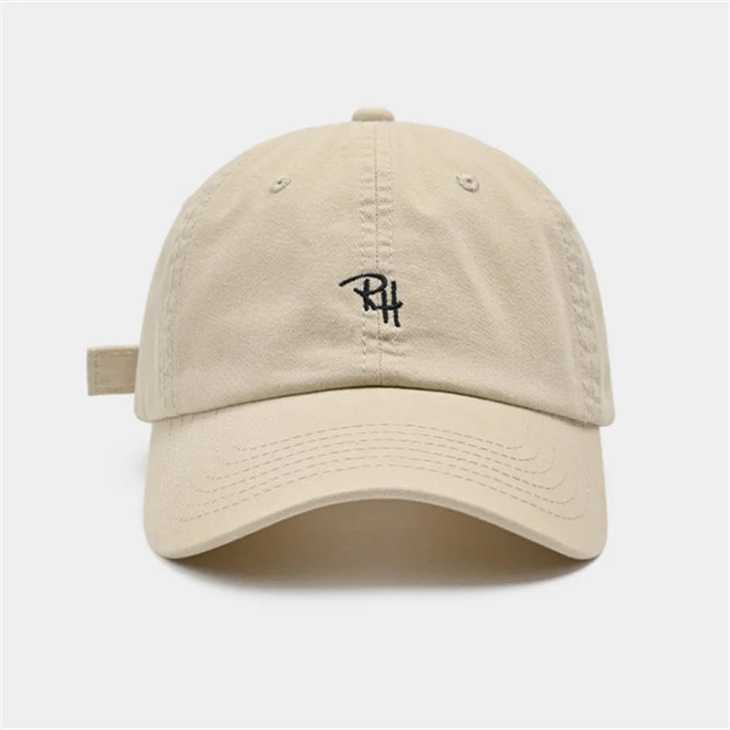 Unisex RH Letter Embroidery Baseball Cap – Adjustable Summer Streetwear Hip Hop Trucker Hat