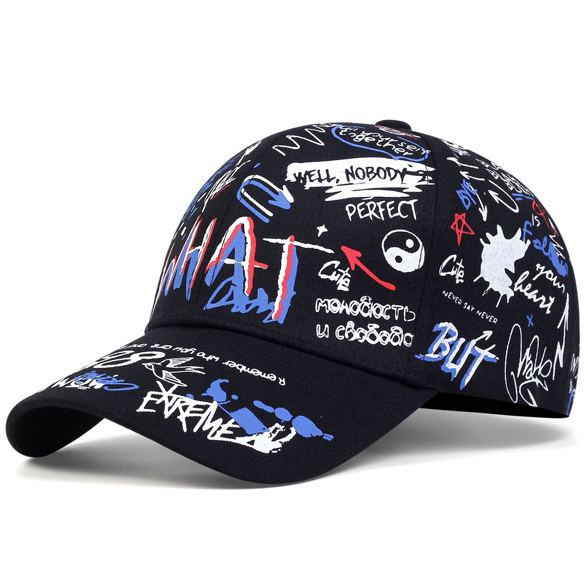 Hip Hop Baseball cap Letter Printing Dad Hat Men Women Cotton Tactical Hat Outdoor Travel Sun Hat Sports Leisure Golf Hat