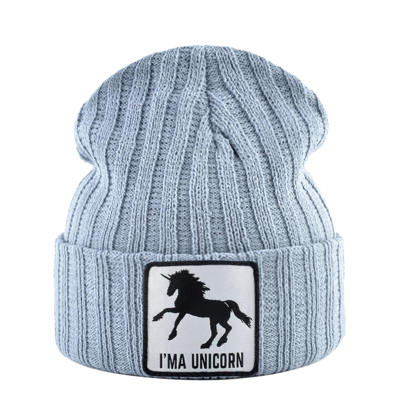 Knitted Skullies Beanie With Animals Patch Men Women Outdoor Casual Sport Hats Autumn Winter Solid Color Hip Hop Beanies