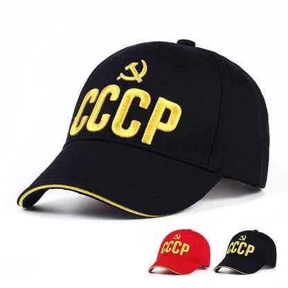 CCCP Russian Hot Sale Style Baseball Cap Unisex black Red cotton snapback Cap with 3D embroidery Best quality Garros