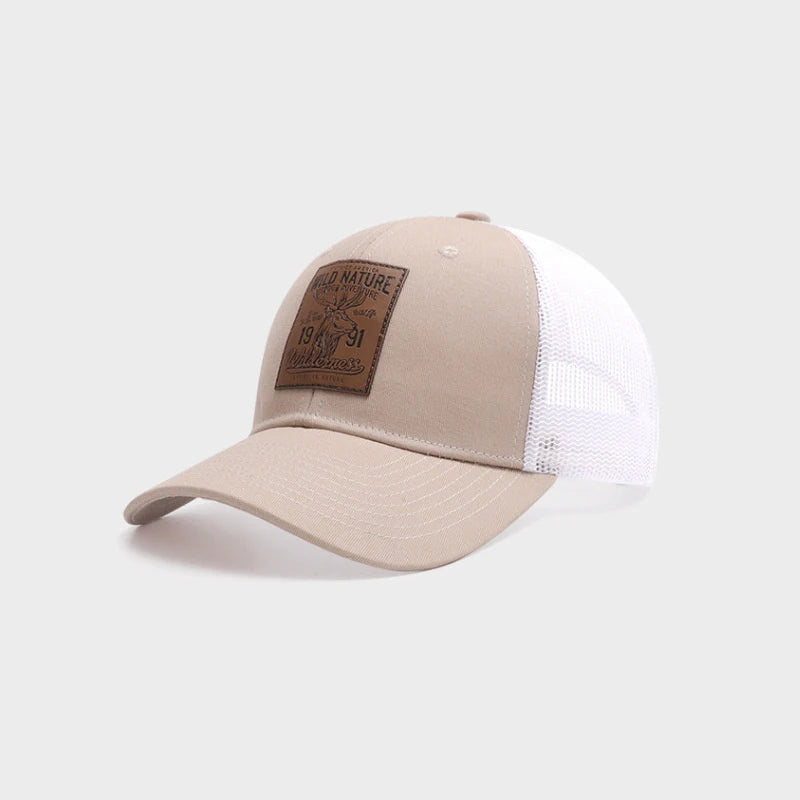 Unisex Deer Icon Mesh Baseball Cap – Four Seasons Trucker Snapback Outdoor Hunting Hiking Fishing Sunscreen Hat