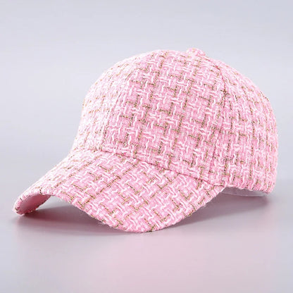 Plaid Baseball Cap - Lightweight, Adjustable, and Breathable for Autumn/Winter Outdoor Activities