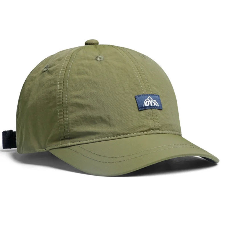 Unisex Retro Baseball Cap With Short Brim, Adjustable And Quick-drying Peaked Hat, Ideal Choice For Gifts