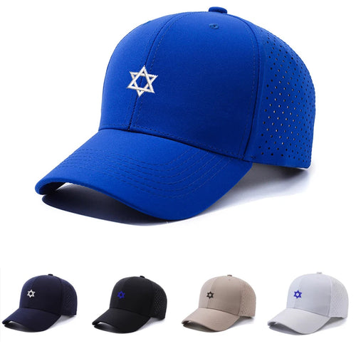 Embroidered Star Of David Men Baseball Cap Adjustable Quick Dry visors Versatile Fashion Snapback Caps Women trucker cap