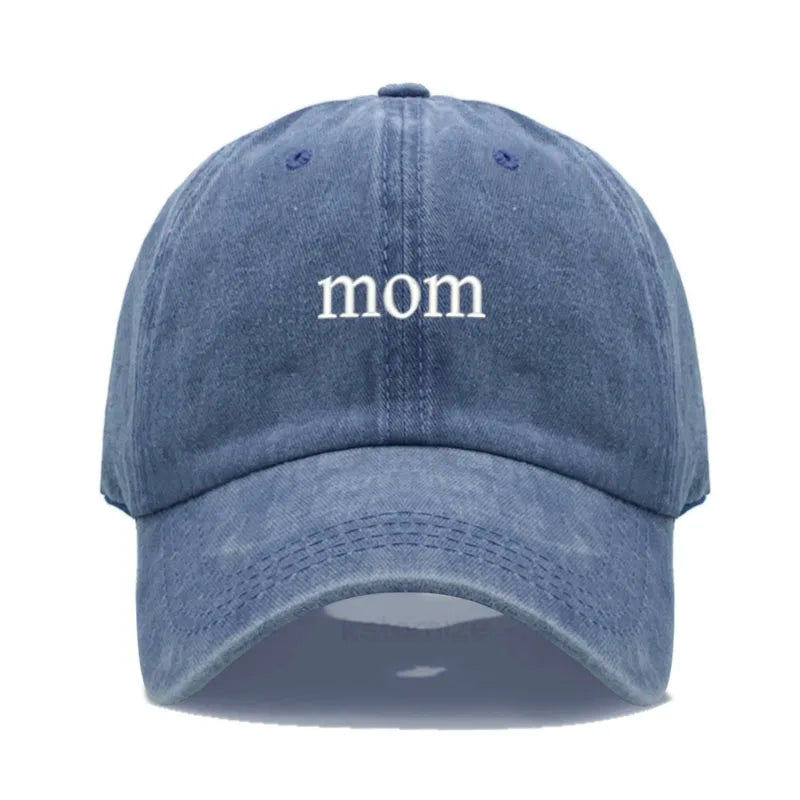 New dad mom Embroidery Soft Cotton Baseball Cap Fashion Women Men Hat Sport Visors Snapback Cap Sun Hat Breathable Outdoor Caps