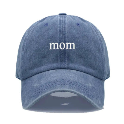 New dad mom Embroidery Soft Cotton Baseball Cap Fashion Women Men Hat Sport Visors Snapback Cap Sun Hat Breathable Outdoor Caps