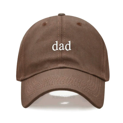 New dad mom Embroidery Soft Cotton Baseball Cap Fashion Women Men Hat Sport Visors Snapback Cap Sun Hat Breathable Outdoor Caps