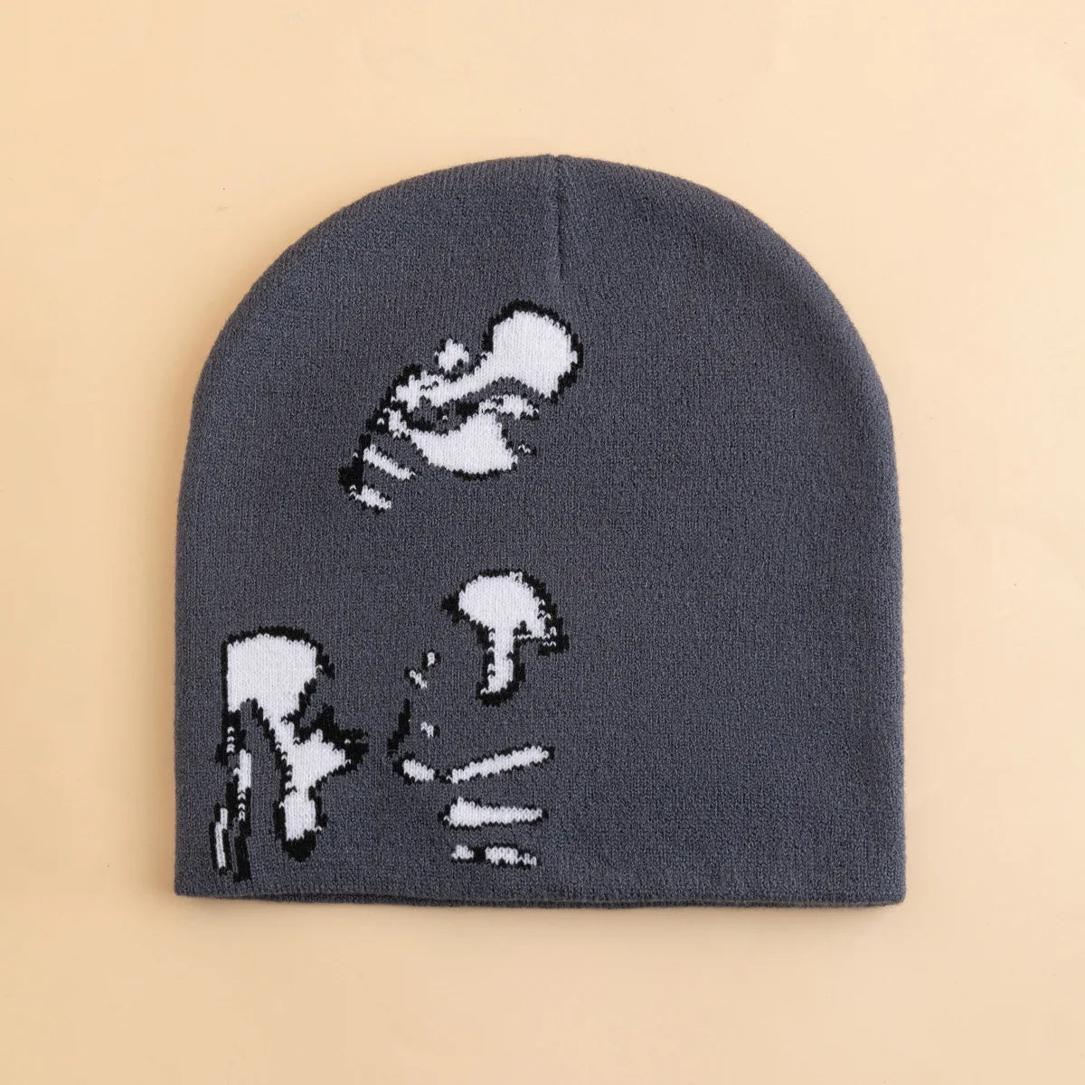Fashion Printed Knitted Hat Women Men Couple Warm Y2K Beanies Bonnet Wool Skullies Hoods Lady Accessories Hip hop Gorra