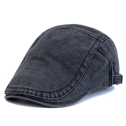 New Style Unisex Summer Outdoor Flat Hat Sports Cotton Beret Caps Solid Color Casual Peaked  Caps Stylish Casual Sun Hats