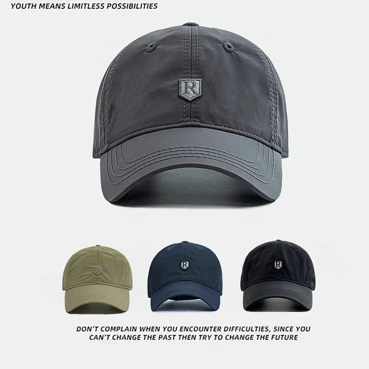 Quick-Dry Outdoor Sun Hat – Breathable Adjustable Baseball Cap for Men & Women