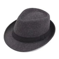 Unisex British Felt Jazz Hats For Middle Aged Men Bucket Hat Wool Fedoras Hat Autumn Winter Gentlemen Wedding Party Magic Caps