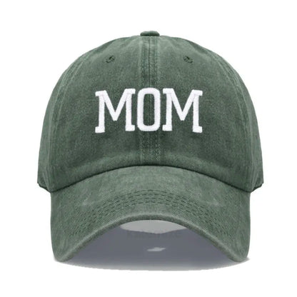 DAD MOM Embroidery Pure Cotton Men's Baseball Cap For Man  Womne's Fashion Sport Golf Caps Sun Hat Dropshipping