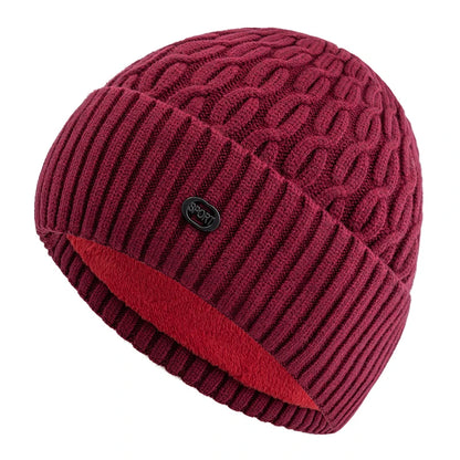 New Style Unisex Chic Cap Stylish Soft Beanie Hats Winter Hat Fur Lined Warm Cap For Men Women Thicken Ski Sports Knitted Hat