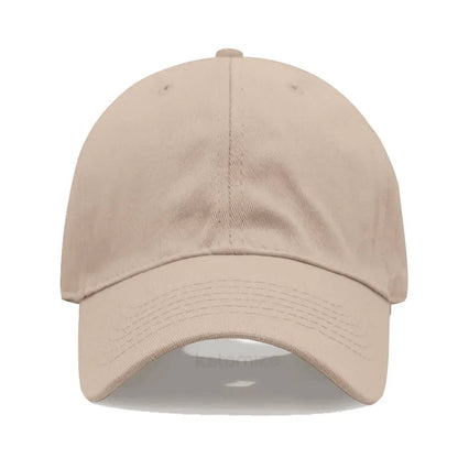 Solid Color Baseball Cap Women's Plain Sport Golf Cap for Man Washed Cotton Dad Hat Sun Hats