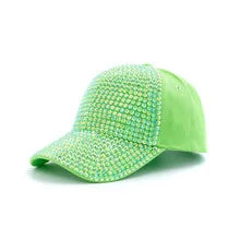 New Fashion Women Diamond Inlay Cap Spring Summer Hip Hop Kpop Dance Baseball Caps Simple Plain Party Street Hat