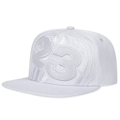 Unisex 23 Basketball Embroidery Hip-hop Hats Spring Autumn Adjustable Casual Snapback Baseball Caps Outdoor Sunscreen Hat