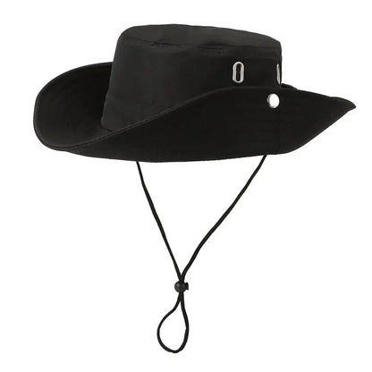 Men’s Wide Brim Fisherman Hat Breathable Outdoor Sun Protection Fishing Hat