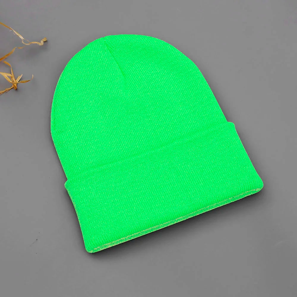 24 Colors Unisex Beanie Hat for Men Women Winter Knit Caps Soft Ski Hats