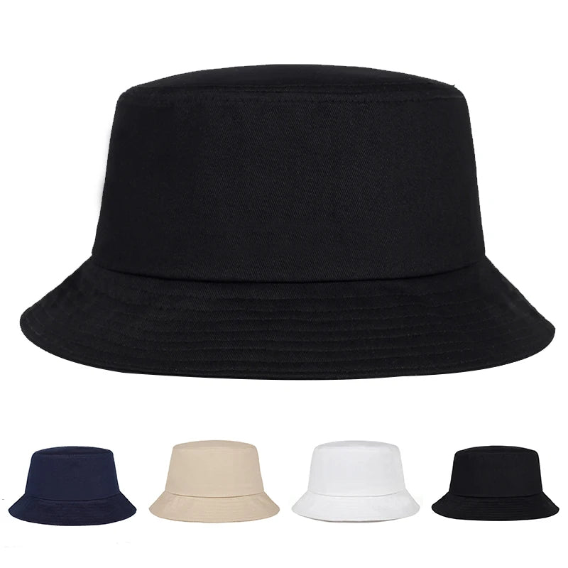 Unisex Solid Color Light Plate Personality Bucket Hats Fishermen Caps Outdoor Casual Cap Sunscreen Hat