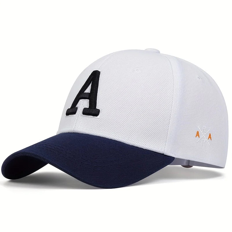 Unisex A Letter Side AR Embroidery Baseball Caps Spring And Autumn Outdoor Adjustable Casual Hats Sunscreen Hat