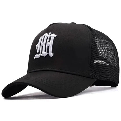 Men’s High Top Mesh Baseball Cap Breathable Summer Big Head Sun Protection Hat