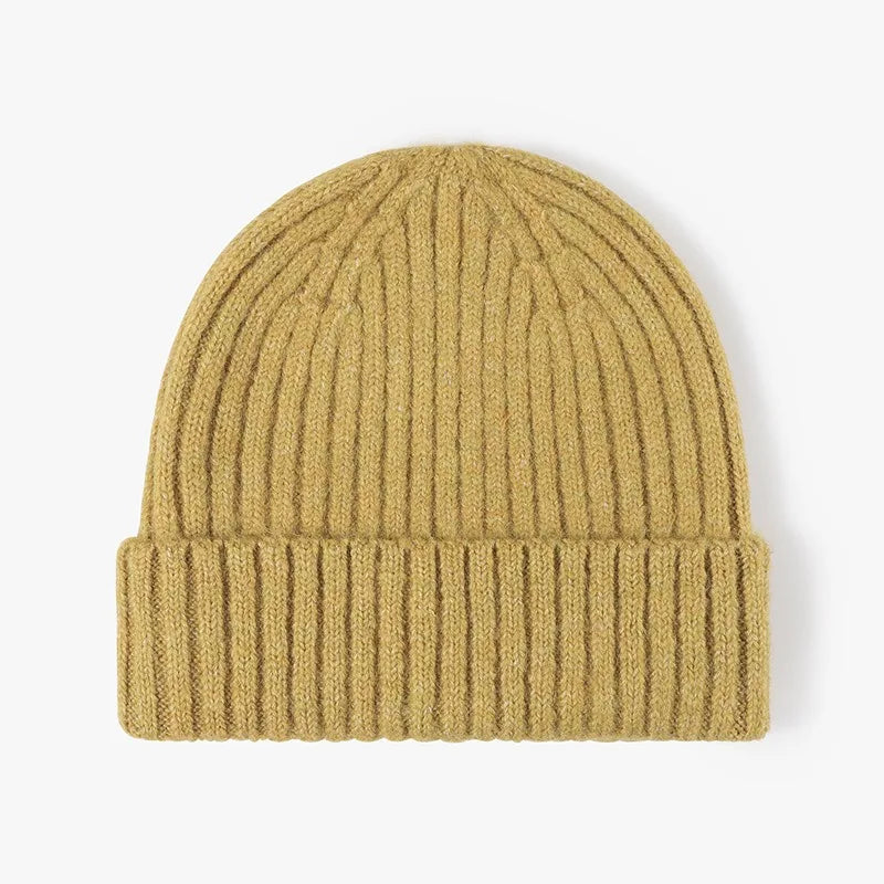 New Cool Women Man Autumn Winter Thick Wool Beanie Hat High Quality Outdoor Earflaps Warm Knitted Beanie Cap Hat For Men Women