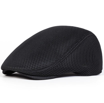 Men Mesh Breathability Newsboy Caps British Painters Hats Spring and Summer Flat Cap Hip Hop Berets