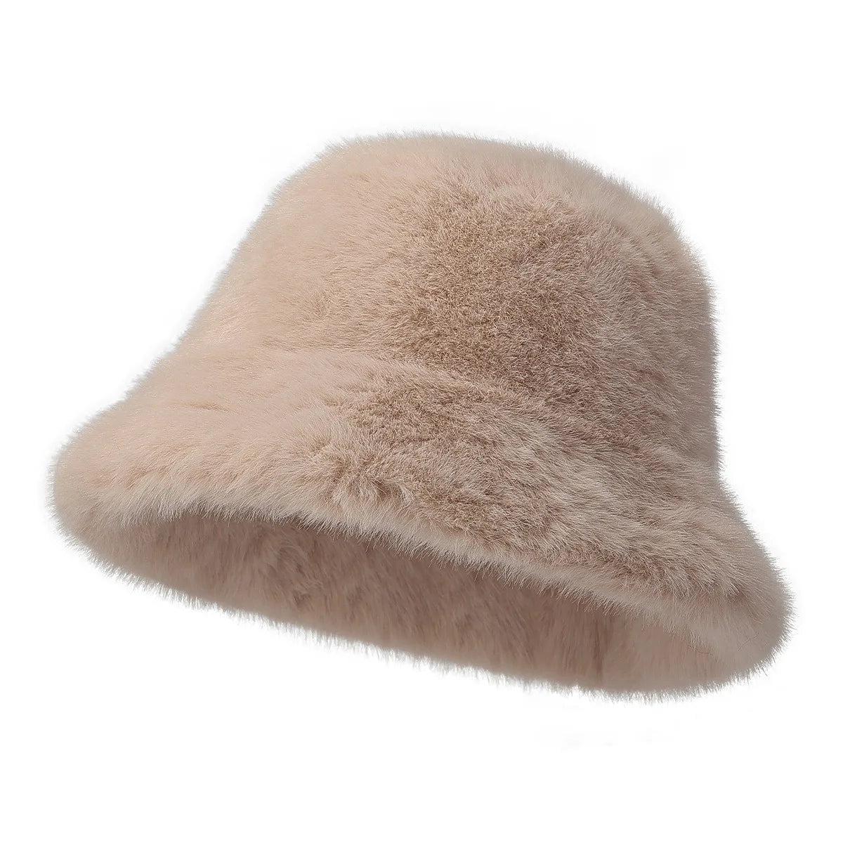 New Cool Women Warm Thick Bucket Hats Lady Female Cool Panama Autumn Winter Outdoor Solid Color Fisherman Cap Hat For Women