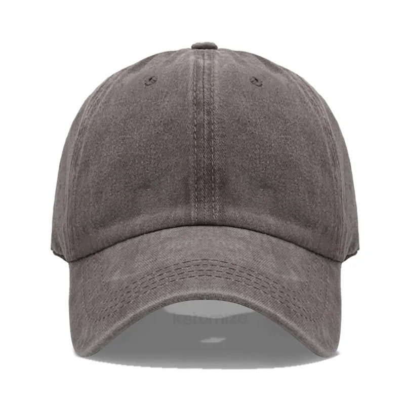 Solid Color Baseball Cap Women's Plain Sport Golf Cap for Man Washed Cotton Dad Hat Sun Hats