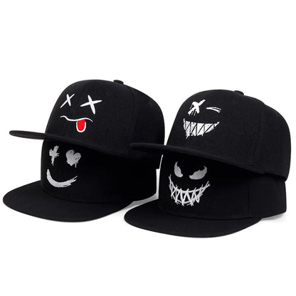 Unisex Personalized Embroidered Hip Hop Baseball Cap – Adjustable Cotton Snapback Outdoor Sun Hat