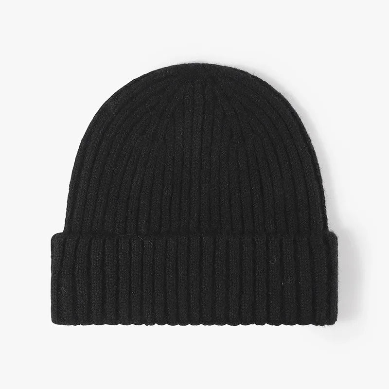 New Cool Women Man Autumn Winter Thick Wool Beanie Hat High Quality Outdoor Earflaps Warm Knitted Beanie Cap Hat For Men Women