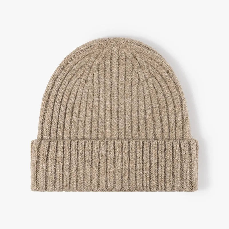 New Cool Women Man Autumn Winter Thick Wool Beanie Hat High Quality Outdoor Earflaps Warm Knitted Beanie Cap Hat For Men Women