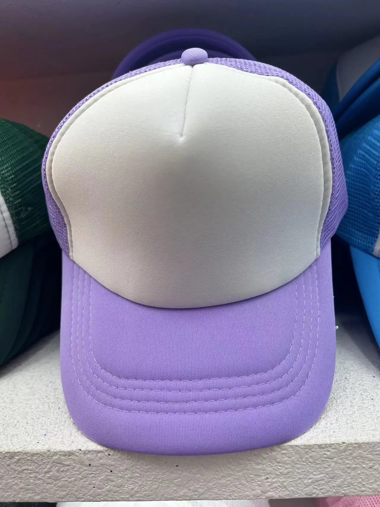 1 Piece Summer Trucker Hat Men Women Net Polyester Baseball Cap Blank Mesh Dad Hats Adjustable Sun Hat Visor