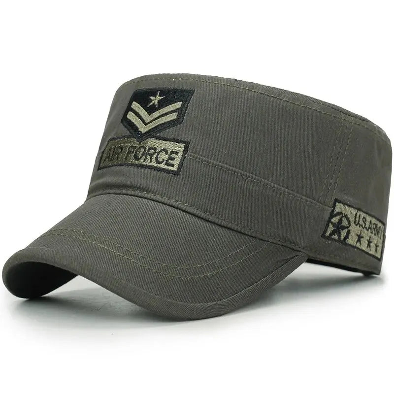 Men’s Cotton Military Cap Camouflage Embroidered Korean Style Outdoor Casual Hat