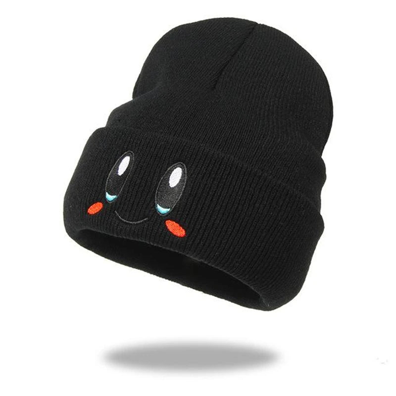 Hot Sale Cute Eye Embroidery Beanie Trendy Candy Color Couple Beanies Casual Coldproof Knit Hats For Women & Men