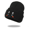 Hot Sale Cute Eye Embroidery Beanie Trendy Candy Color Couple Beanies Casual Coldproof Knit Hats For Women & Men