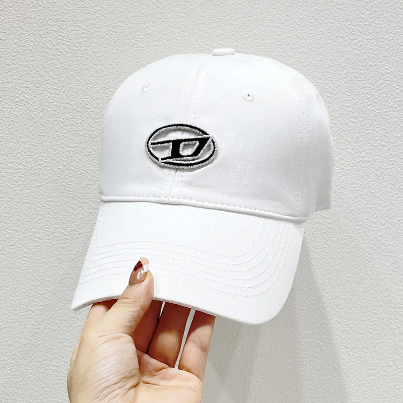 New Cute Cat Embroidery Soft Top Baseball Cap Men and Women Summer Visor Outdoor Hip Hop Dad Hat Black