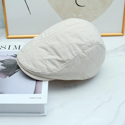 Thin PU Forward Hat High Quality Retro Cap Four Seasons Can Wear Visors