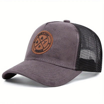 Unisex Mesh Baseball Cap Summer Outdoor Sports Adjustable Trucker Caps Fashion Curved Dad Cap Men Women Casual Breathable Sunhat