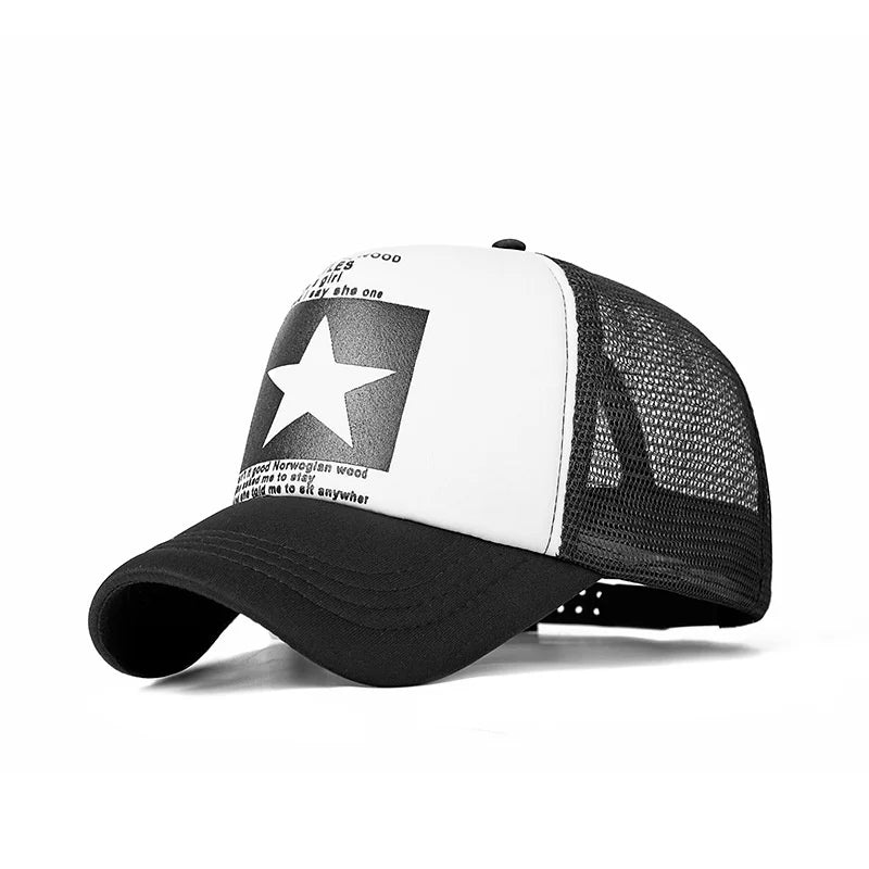 Unisex Mesh Trucker Baseball Cap – Snapback Hip Hop Summer Outdoor Casual Sun Hat