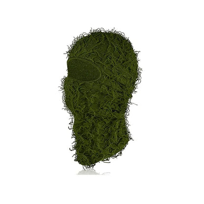 New Fuzzy Balaclava Hat Full Face Cover Ski Mask Knitted Beanies Distressed Winter Windproof Warm Bicycle Neck Camouflage Cap