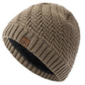 Unisex Peak Labal Winter Hats Fashion Outdoor Knitted Hats For Men And Women Beanie Cap Plush Fur Lined Warm Sports Hats