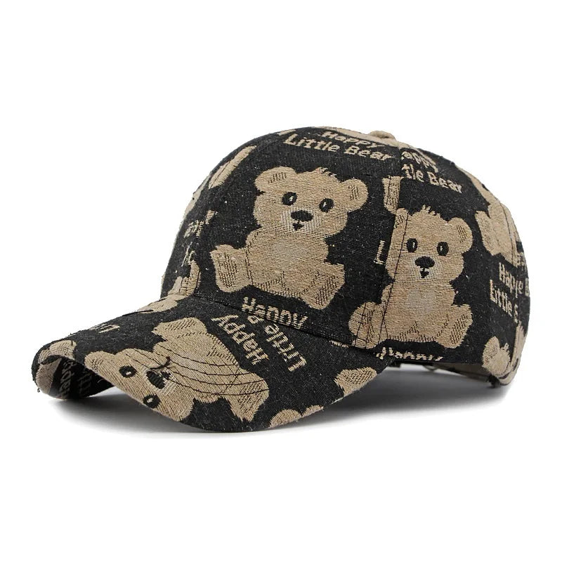 Ethnic Wind Hat for Men and Women Outdoor Sunshade Baseball Hat Fashion Imitation Cowboy Print Hard Top Duck Tongue Hat Trend