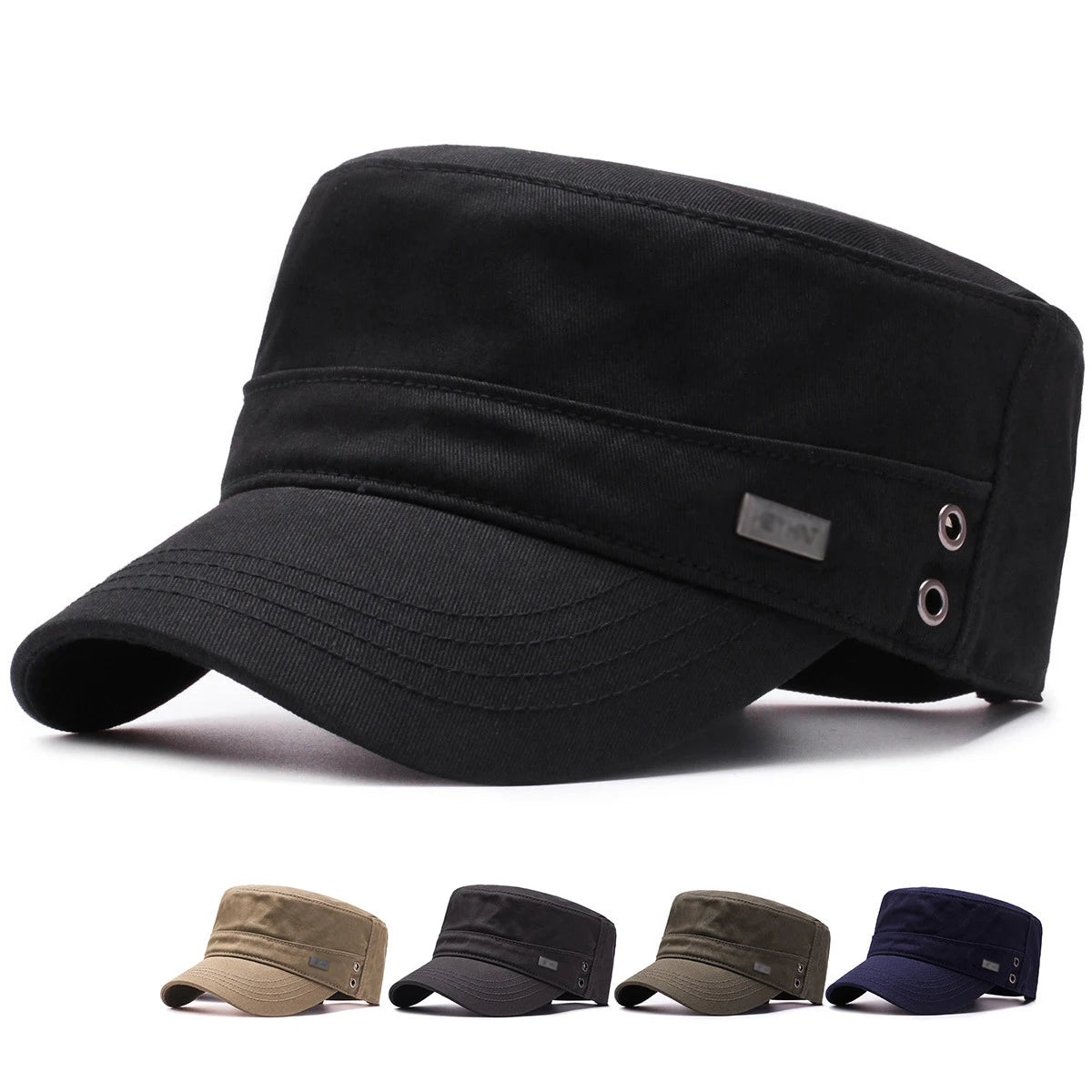 Men’s Four Seasons Cotton Baseball Cap Casual Peaked Sunshade Commuter Hat