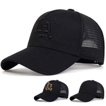 Unisex Letter Embroidery Baseball Net Caps Spring and Summer Outdoor Adjustable Casual Hats Sunscreen Hat