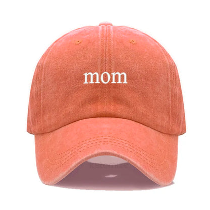 New dad mom Embroidery Soft Cotton Baseball Cap Fashion Women Men Hat Sport Visors Snapback Cap Sun Hat Breathable Outdoor Caps
