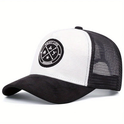 Unisex Mesh Baseball Cap Summer Outdoor Sports Adjustable Trucker Caps Fashion Curved Dad Cap Men Women Casual Breathable Sunhat