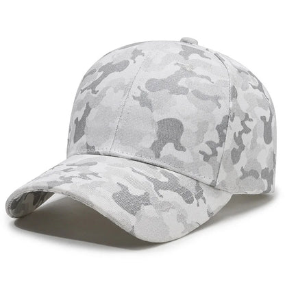 Unisex Camouflage Baseball Cap Outdoor Sun Hat for Men & Women Adjustable Leisure Sports Cap Female Snapback